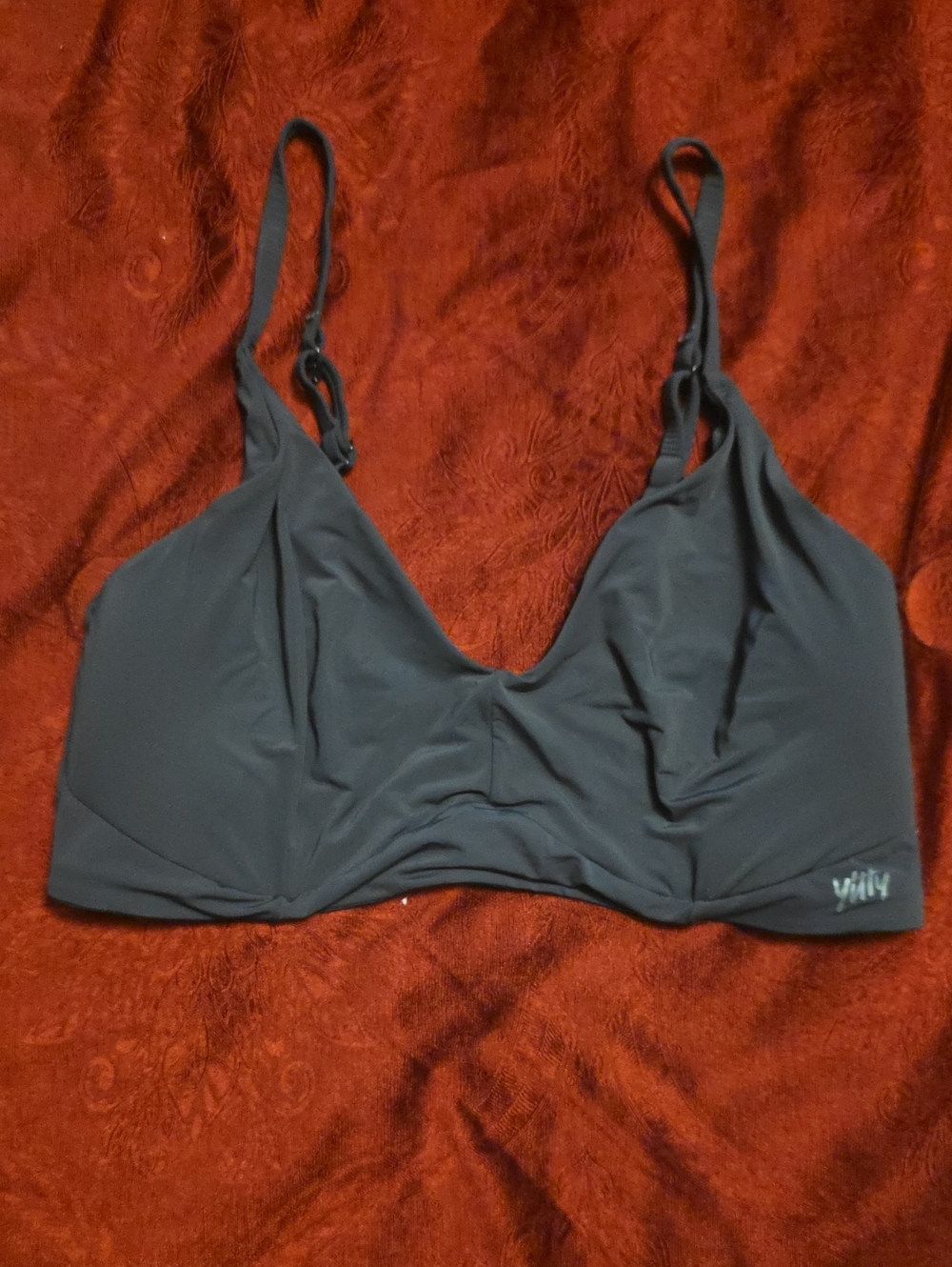 YITTY Black Wireless Bralette - Smooth Everyday Comfort XL